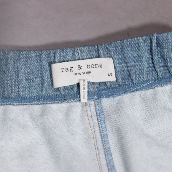 Rag & Bone Miramar Jogger Cotton Sweatpants Jeans Light Wash Women's Large - Picture 4 of 7